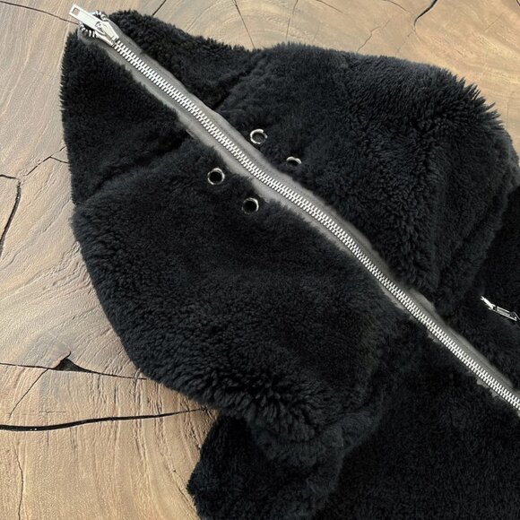 Rick Owens - EU46 GRAIL Lamb Shearling Rare Runway Gimp Vest FW22 Strobe - Picture 2 of 16